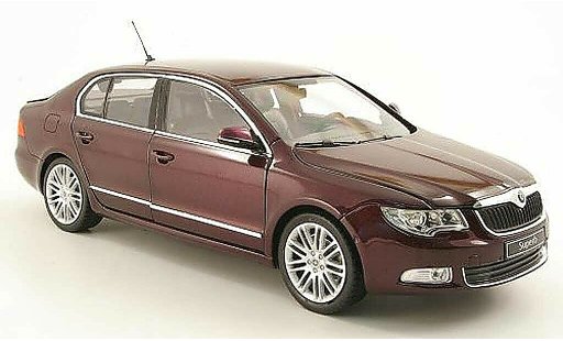 Skoda Superb 2008 1/18 Abrex II rot modellautos