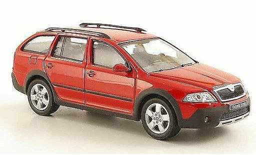 Skoda Octavia Combi 1/43 Abrex Scout rot modellautos