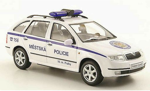 Skoda Fabia Combi 1/43 Abrex Mestska Policie Praha Polizei Prag modellautos