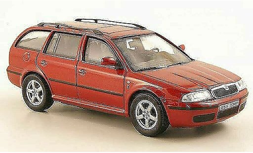 Skoda Octavia Combi 1/43 Abrex Tour rot modellautos