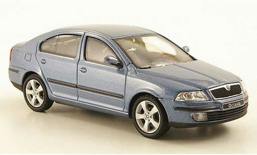 Skoda Octavia Limousine 1/43 Abrex blaugrau modellautos