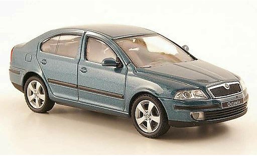 Skoda Octavia Limousine 1/43 Abrex blau modellautos