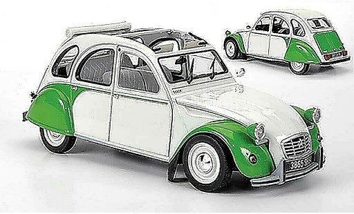 Citroen 2CV Dolly 1/18 Norev weiss/gr&Atilde;&frac14;n 1985 modellautos