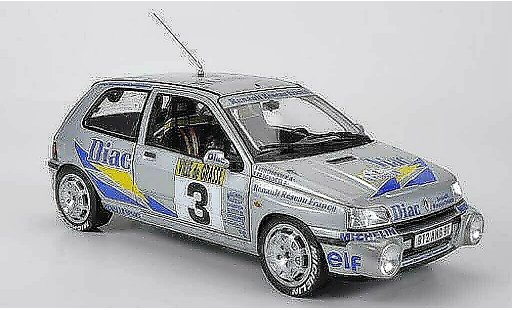 Renault Clio 16S 1/18 Norev No.3 Diac Ragnotti / Thimonier Rally Grasse Alpin 1991 modellautos
