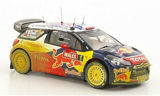 DS Automobiles DS3 WRC 2011 1/43 IXO No.1 Red Bull - Total S.Loeb / D.Elena Rally Wales modellautos