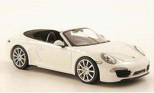 Porsche 911 Carrera 1/43 Minichamps Cabrio weiss 2011 modellautos