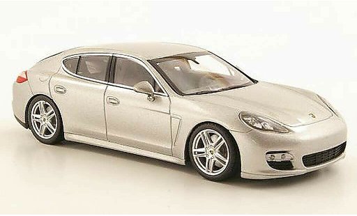 Porsche Panamera Turbo 1/43 Minichamps grau 2010 modellautos