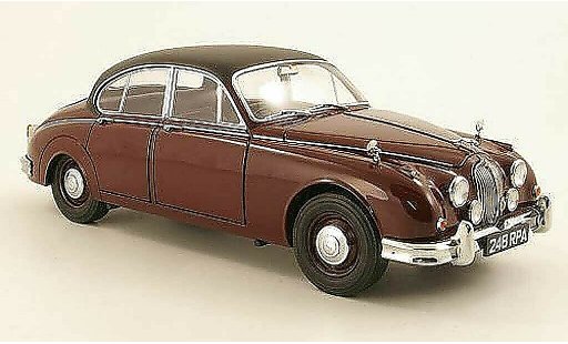 Jaguar MK 2 1/18 Model Icons Inspector Morse rot/schwarz RHD modellautos