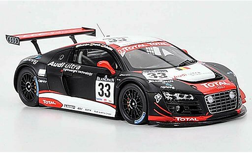 Audi R8 lms 1/43 Spark No.33 Total/ultra 24h Spa 2011 modellautos