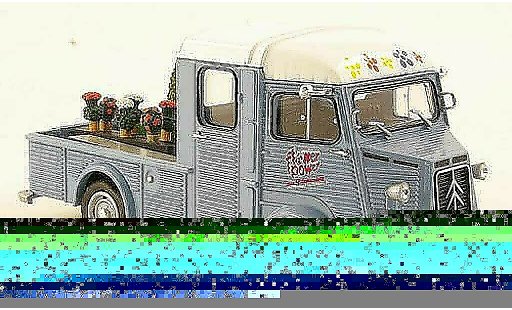 Citroen Type H pickup 1/43 Eligor Pritsche Flower Power - Der Blumenladen modellautos