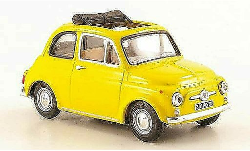 Fiat 500 F 1/43 Vitesse gelb offenes Rolldach 1965 modellautos