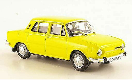 Skoda 110 Base 1/43 Abrex gelb 1969 modellautos