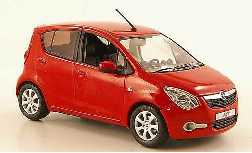 Opel Agila B 1/43 Schuco rot 2008 modellautos