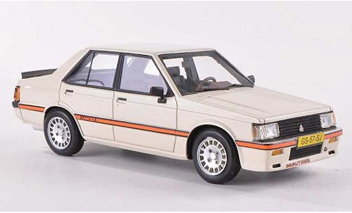 Mitsubishi Lancer 2000 Turbo 1/43 Neo EX PWO cremeweiss 1980 modellautos