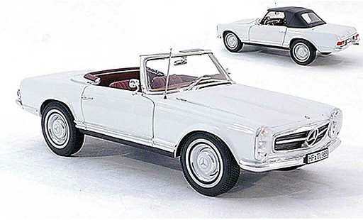 Mercedes 230 Base 1/18 Norev SL (W113) bianco 1963 modellautos