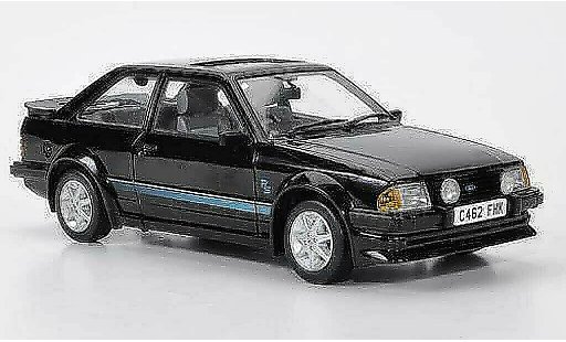 Ford Escort MK3 1/18 Sun Star Turbo schwarz RHD 1984 modellautos