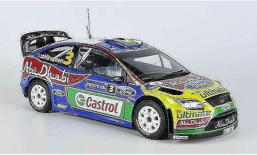 Ford Focus RS WRC 1/18 Sun Star 09 No.3 Abu Dhabi/BP Rally Finnland 2009 M.Hirvonen/J.Lehtinen modellautos