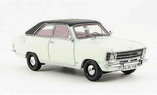 Opel Olympia A 1/43 Neo LS weiss/schwarz 2-Turer 1970 modellautos