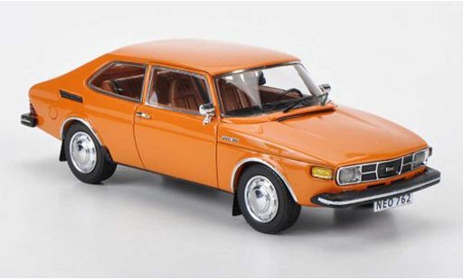 Saab 99 GL 1/43 Neo orange 1975 modellautos