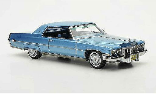 Cadillac Deville Coupe 1/43 Neo 1972 blau/mattblau modellautos