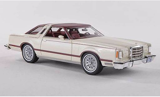 Ford Thunderbird 1977-1979 1/43 Neo weiss/schwarz-rot modellautos