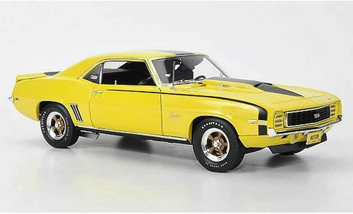 Chevrolet Camaro SS 1/18 Highway 61 1969 427 Baldwin Motion gelb/schwarz modellautos