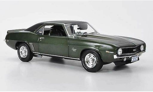 Chevrolet Camaro SS 1/18 Highway 61 1969 Baldwin Motion gr&Atilde;&frac14;n/matt schwarz modellautos