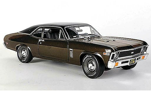 Chevrolet Nova SS 1/18 Ertl 1969 396 braun/mattschwarz modellautos