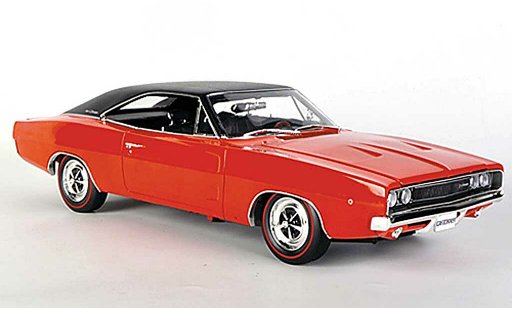 Dodge Charger 1968 1/18 Ertl rot/mattschwarz modellautos