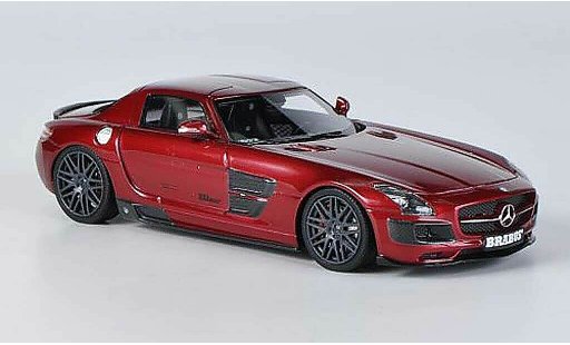 Mercedes 700 Biturbo 1/43 Schuco Brabus rot modellautos