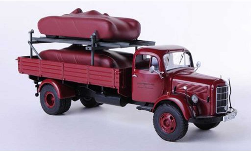 Mercedes L3500 Base 1/43 Premium ClassiXXs Pritsche Porsche mit 2 verhullten Spydern modellautos