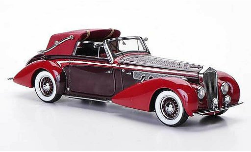Delage D8-120 Cabriolet 1/43 Minichamps Cabrio rot/rot 1939 modellautos