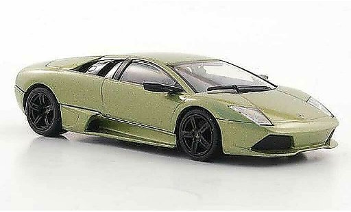 Lamborghini Murcielago LP640 1/43 Minichamps LP 640 graugr&Atilde;&frac14;n avec Figur 2006 modellautos