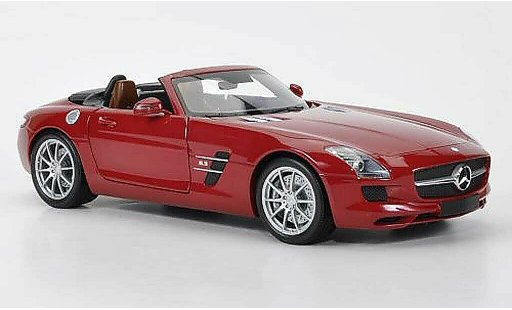 Mercedes SLS Roadster 1/18 Minichamps AMG rot 2011 modellautos