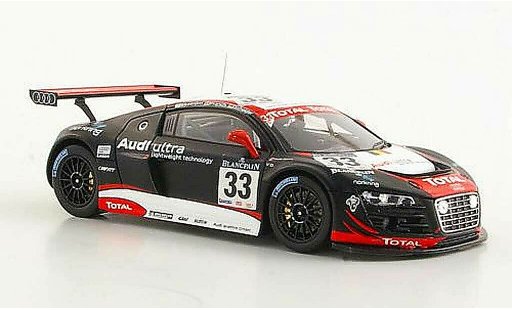 Audi R8 lms 1/43 Spark No.33 Belgian Club Ekstrom / Franchi / Scheider 24h Spa 2011 modellautos