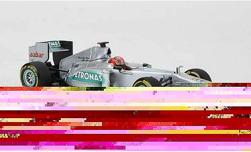 Mercedes F1 2012 1/43 Minichamps AMG Petronas Team No.7 M.Schumacher Prasentationsfahrzeug modellautos