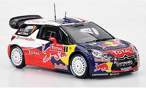 DS Automobiles DS3 WRC 2012 1/43 Spark No.1 Red Bull S.Loeb/D.Elena Monte Carlo modellautos