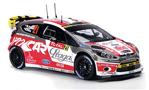 Ford Fiesta WRC 1/43 Spark No.21 Praga/Jipo Cars Rally Monte Carlo 2012 modellautos