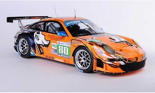 Porsche 911 GT3 RSR 1/18 Spark 2011 No.80 Flying Lizard Motorsport J.Bergmeister / P.Long / L.Luhr 24h Le Mans modellautos