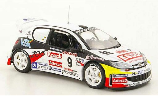 Peugeot 206 WRC 1/43 IXO No.9 P.Snijers / E.v.d.Pluym Rally Ypern 2000 modellautos