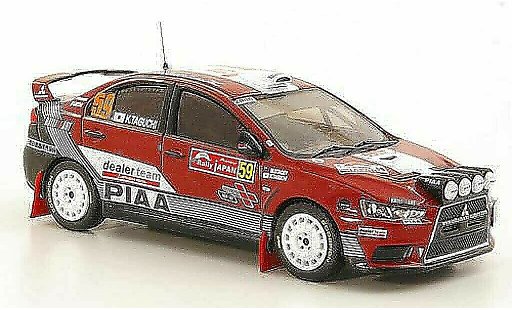 Mitsubishi Lancer Evolution X 1/43 IXO No.59 K.Taguchi / M.Stacey Rally Japan 2008 modellautos