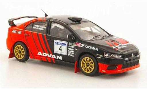 Mitsubishi Lancer Evolution X 1/43 IXO No.4 Advan - RalliArt F.Nutahara / H.Odagiri JRC Tour de Kyusyu in Karatsu 2008 modellautos