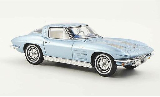 Chevrolet Corvette Stingray 1/43 Spark C2 Sting Ray Split Window Coupe blau 1963 modellautos