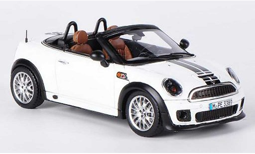 Mini Roadster Base 1/43 Spark weiss/schwarz 2012 modellautos
