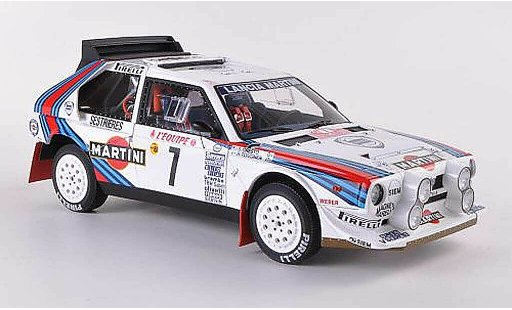 Lancia Delta S4 1/18 Autoart No.7 Martini Rally Monte Carlo 1986 modellautos