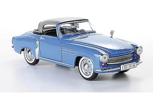Wartburg 313 Base 1/43 IST Models 1 blau/grau 1957 modellautos