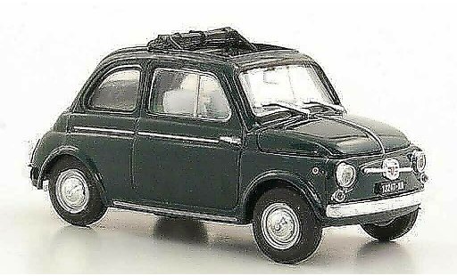 Fiat 500 D 1/43 Brumm gr&Atilde;&frac14;n geoffnetes Faltdach 1960 modellautos