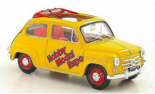 Fiat 600 D 1/43 Brumm Hobby Model Expo 2004 geoffnetes Faltdach modellautos