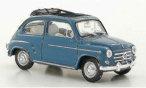 Fiat 600 D 1/43 Brumm blau 1960 modellautos