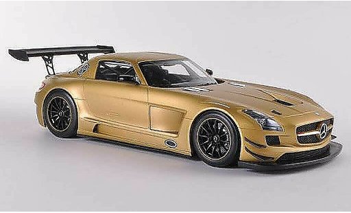 Mercedes SLS GT3 1/18 Minichamps AMG mattgold Plain Body Version 2011 modellautos